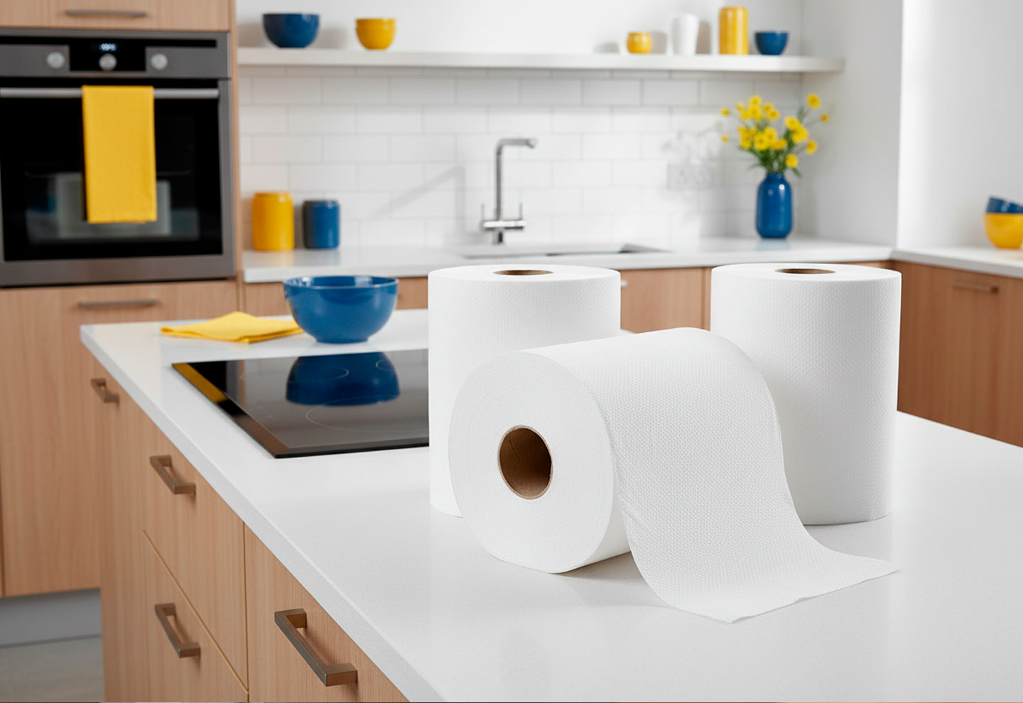 Toalla gofradas SANILUX en rollo